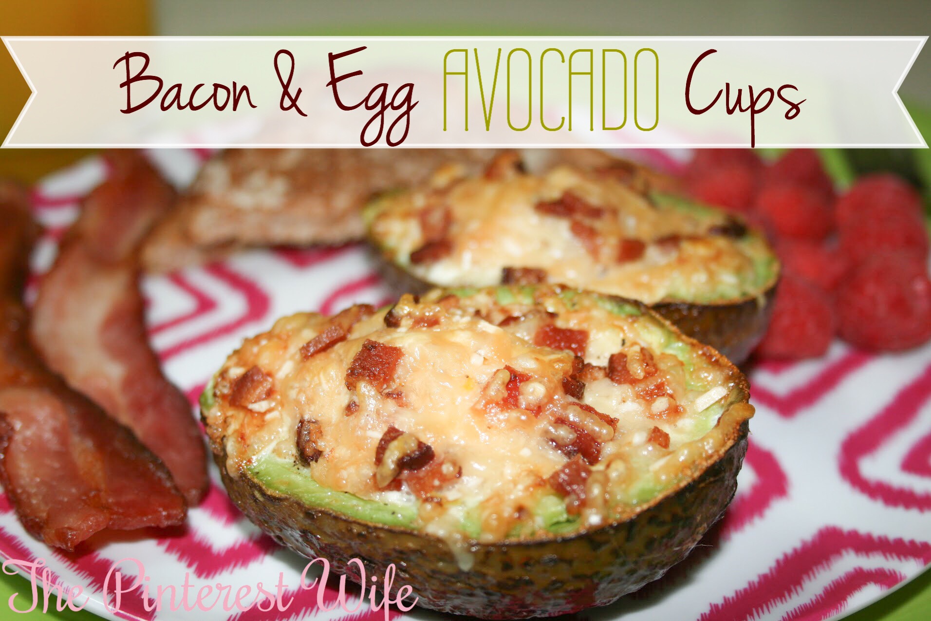 Bacon Avocado Cups with Balsamic Glaze - Primally Inspired